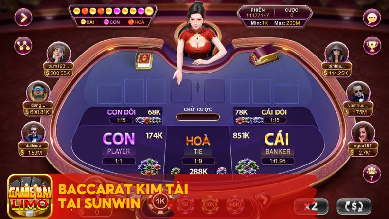 Baccarat Kim Tài tại Sunwin