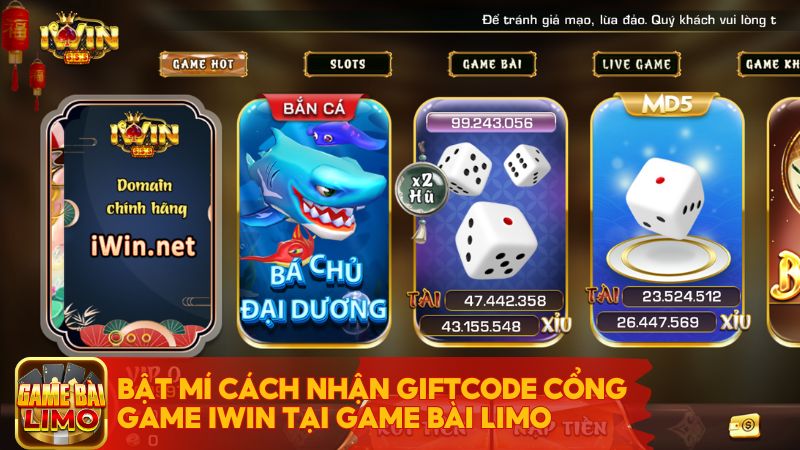 giftcode cổng game iWin