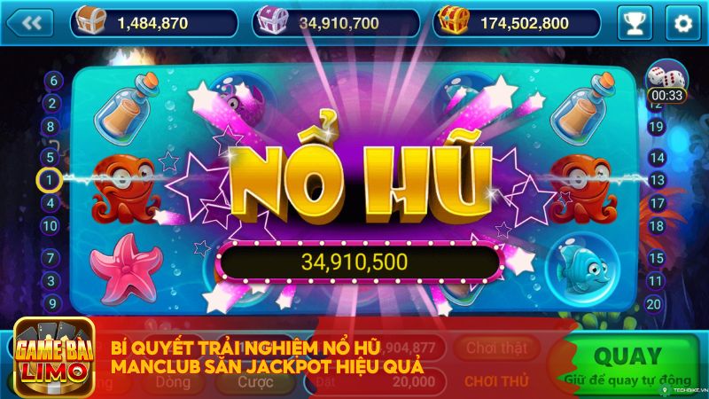 Bí quyết trải nghiệm nổ hũ Manclub săn Jackpot hiệu quả