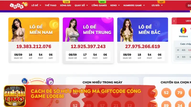 Cách để sở hữu những mã Giftcode cổng game Lode88