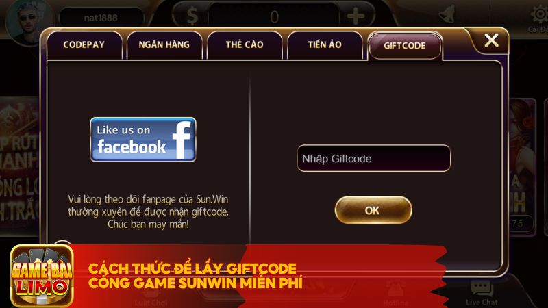 Cách thức để lấy Giftcode cổng game Sunwin miễn phí