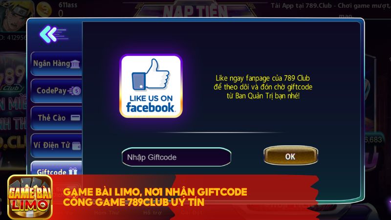 Game Bài LIMO, nơi nhận giftcode cổng game 789Club uy tín