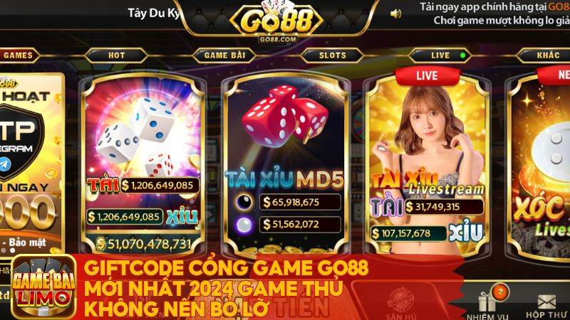 Giftcode cổng game Go88