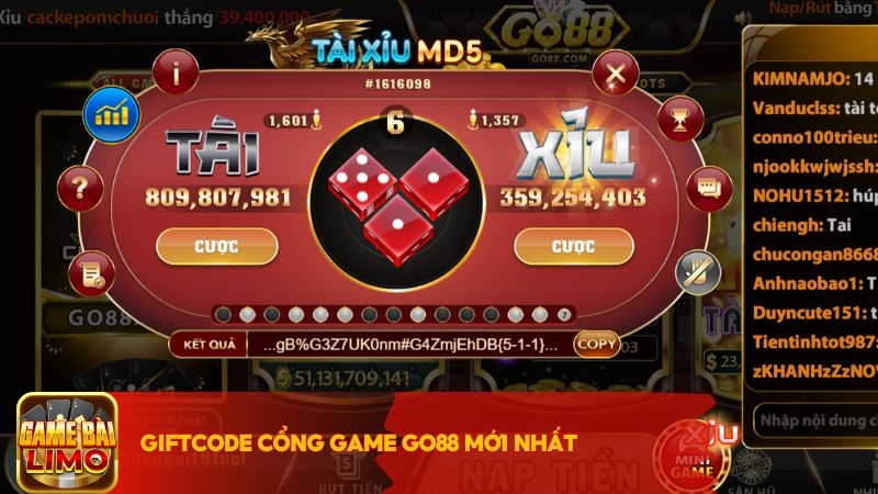 Giftcode cổng game Go88 mới 2024