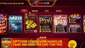 Giftcode cổng game Manclub