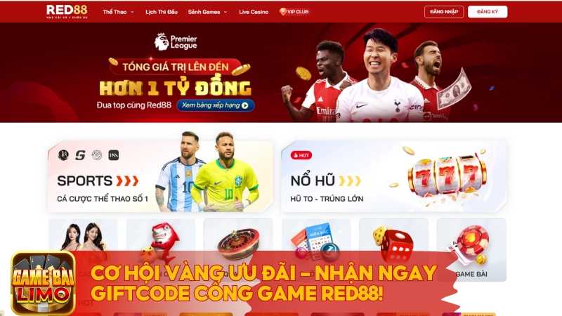 Giftcode cổng game RED88