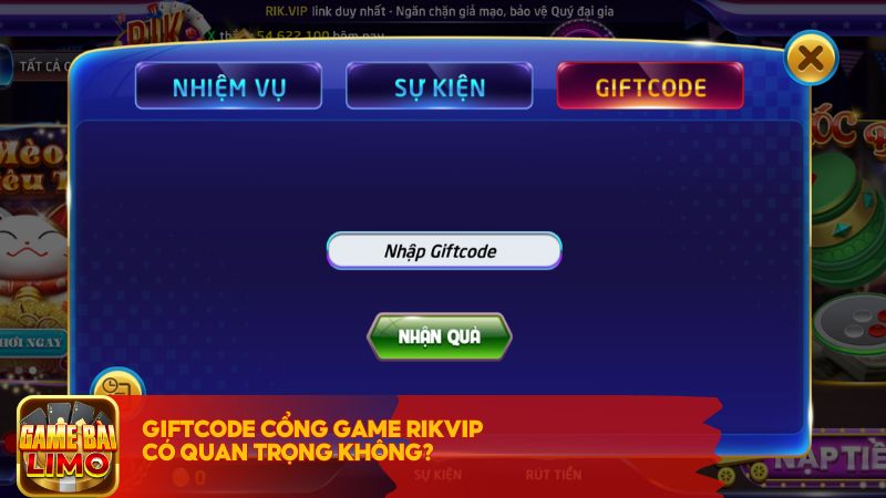 Giftcode cổng game Rikvip có quan trọng không?