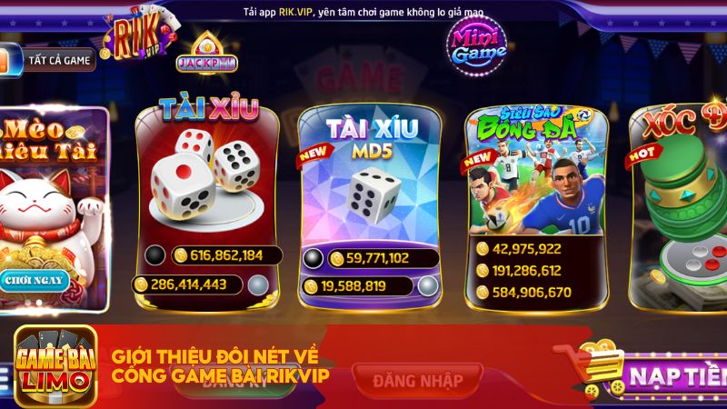 Giới thiệu đôi nét về cổng game bài Rikvip