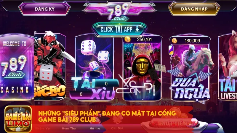 Những “siêu phẩm” đang có mặt tại cổng game bài 789 Club