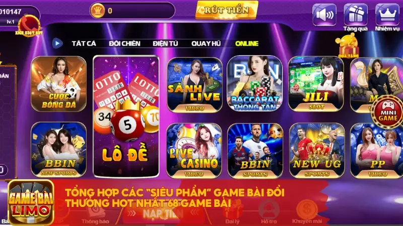 Tổng hợp các “siêu phẩm” game bài đổi thưởng hot nhất 68 Game Bài